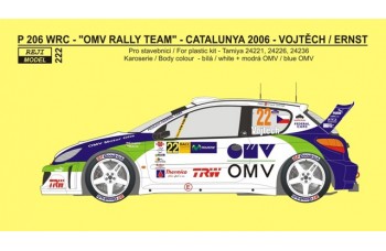 Decal – Peugeot 206 WRC „OMV“ Rally Catalunya 2006 - Vojtěch